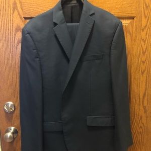 Calvin Klein Navy Blue 3-Piece Suit